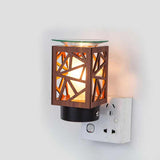 Wooden Box Wall Plug-In Aroma Lamp