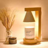 Wooden Fragrance Candle Warmer Lamp