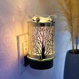 Chrome Forest Wall Plug-In Aroma Lamp