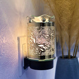 Silver Butterfly Wall Plug-In Aroma Lamp