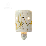 White and Gold Wall Plug-in Aroma Lamp