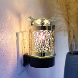 Silver Leaves Wall Plug-In Aroma Lamp