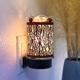 Bronze Leaves Wall Plug-In Aroma Lamp