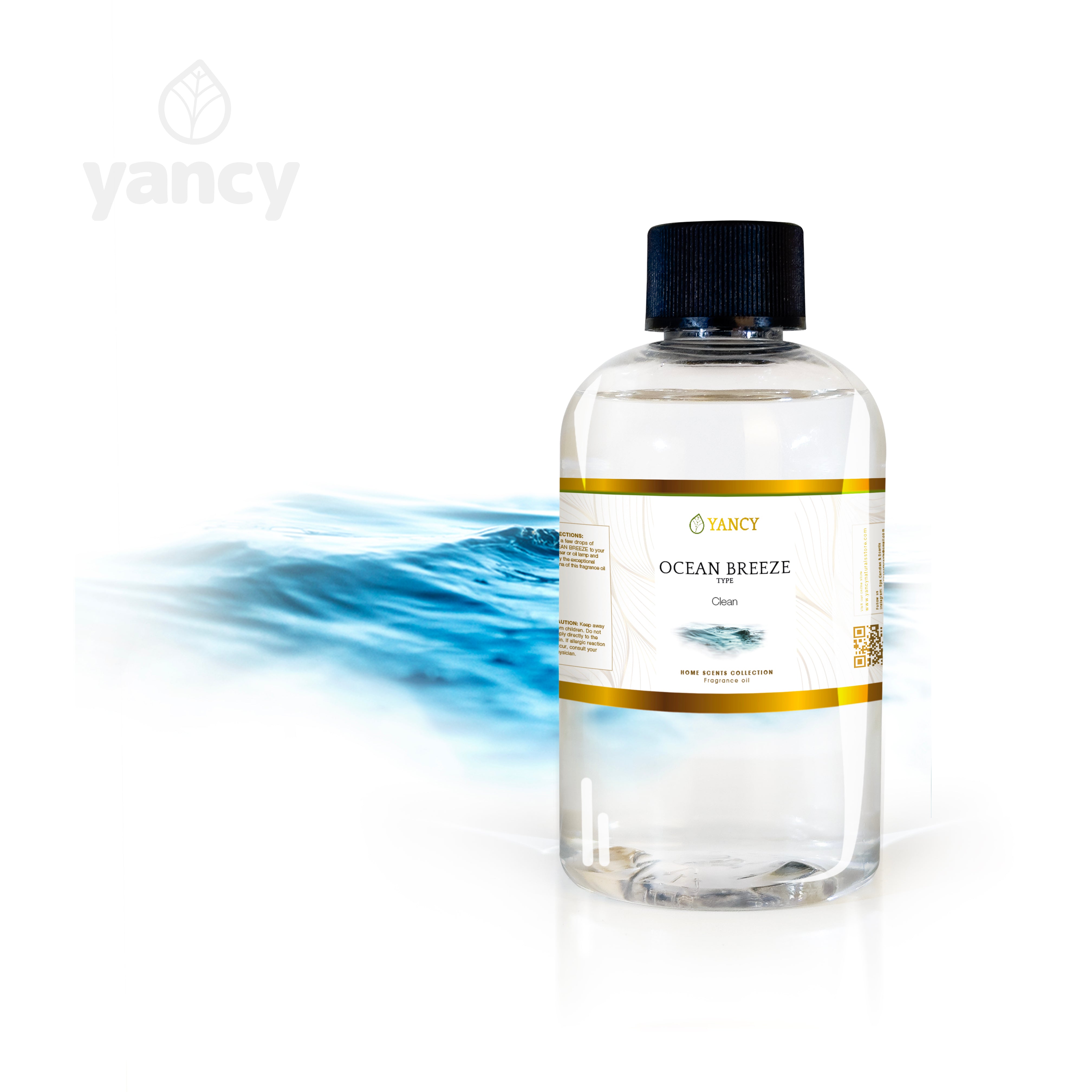HIQILI Sea Ocean Breeze Fresh Fragrance ​Essential Oil for Diffuser Car  Freshie Candle Soap Perfume Lotion Shampoo Making Supplies 3.38 Fl Oz