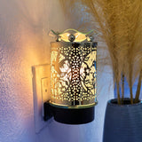 Chrome Hummingbird Wall Plug-In Aroma Lamp