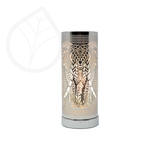 Silver Elephant Cylinder Oil Burner Lamp