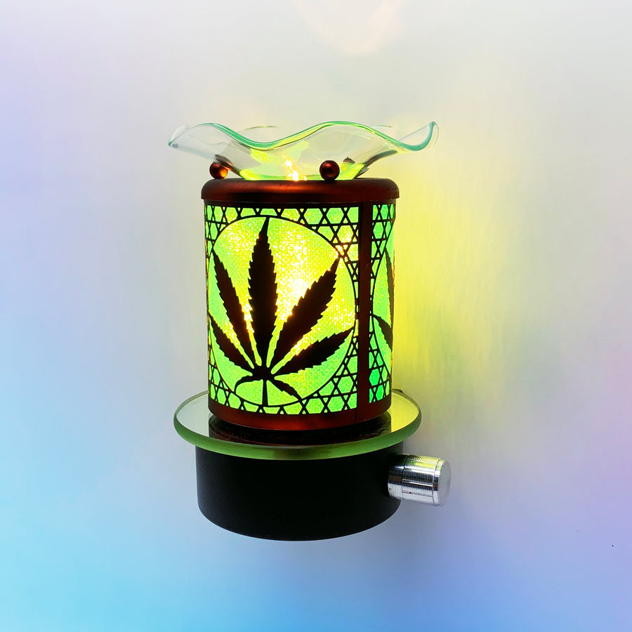 Wall Plug-In Aroma Bronze Marihuana Lamp