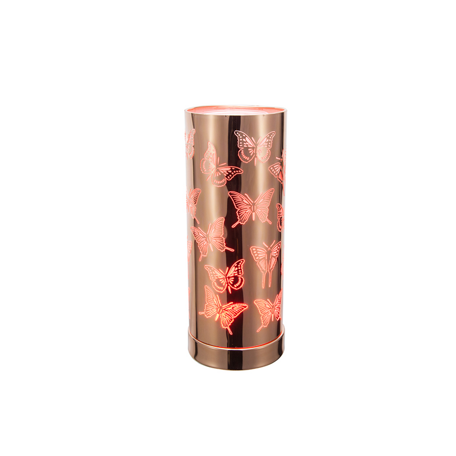 Butterfly Cylinder Touch Multicolor Oil Burner Lamp